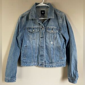 GAP Distressed Denim Jacket